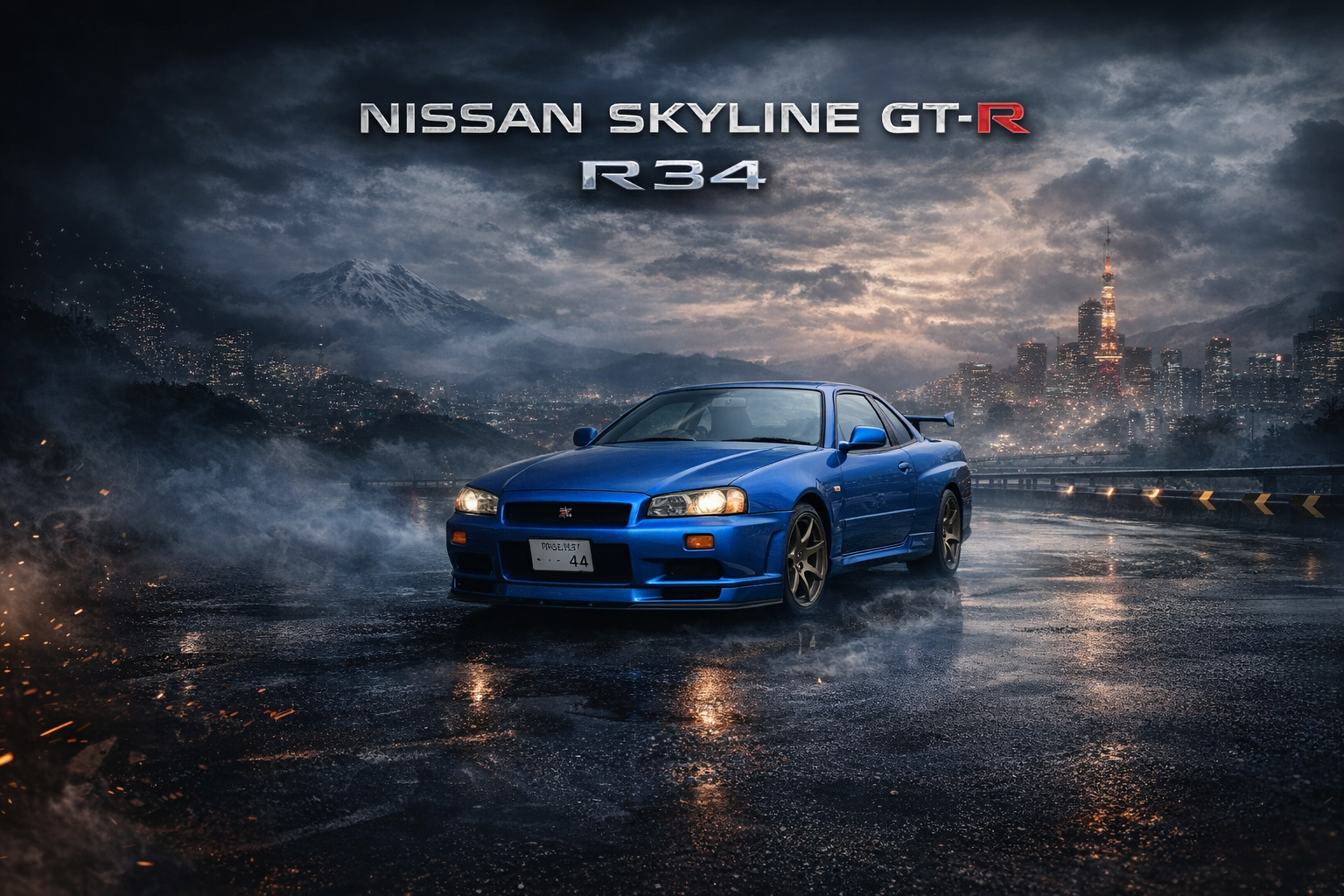 banner nissan gtr 34